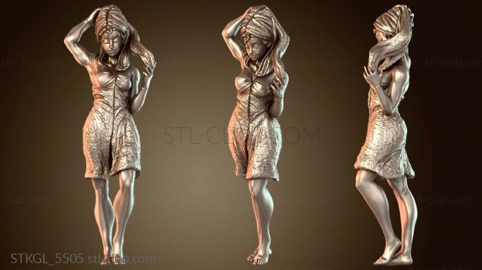 Статуэтки девушки Баня Клиент Б