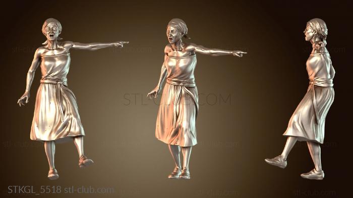 Статуэтки девушки Крестьяне-зверолюди свирепые