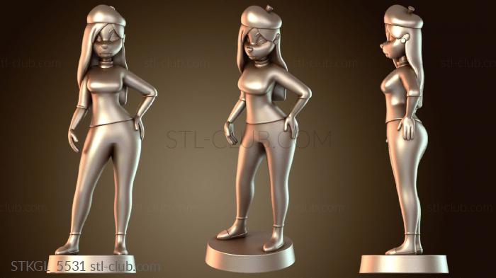 Статуэтки девушки Нелепый фильм «Девушка с беретом»