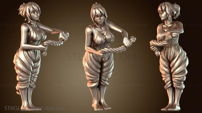 Статуэтки девушки Бет Стиральщица