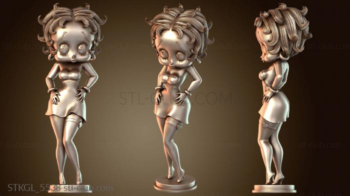 Статуэтки девушки Эскиз Бетти Буп