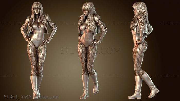 Статуэтки девушки Черная Канарейка ZB и Дельта