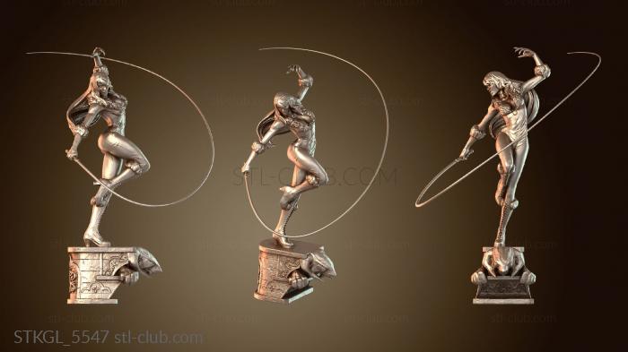 Статуэтки девушки Черный кот Стильный