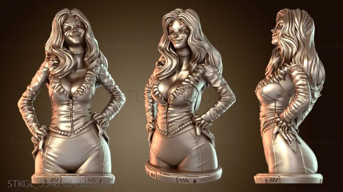 Статуэтки девушки Бюст черного кота