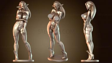 3D модель Черный Дамский Топ (STL)