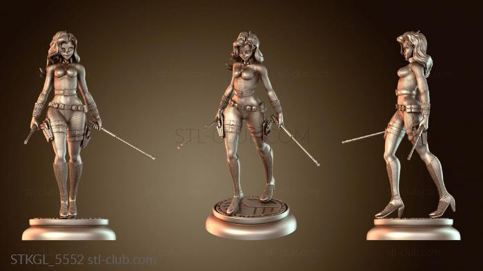 Статуэтки девушки Черная Вдова