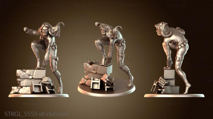 Статуэтки девушки Черная Вдова Героическая