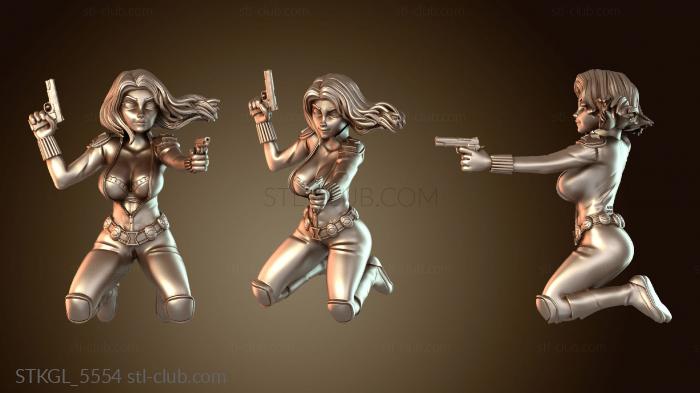 Статуэтки девушки Черная Вдова Жирная