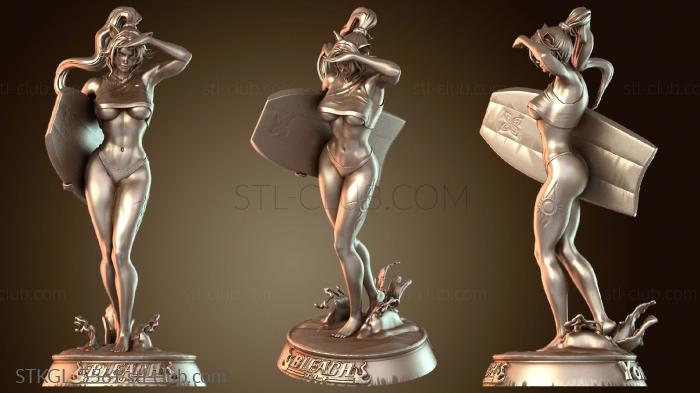 Статуэтки девушки Bleach Girl с улучшенным текстом