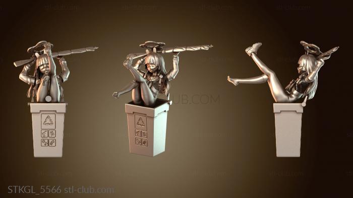 Статуэтки девушки Синий архивный воротник Miyu