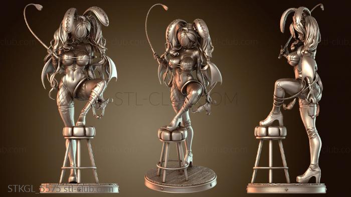 Статуэтки девушки Аниме-фигурка кролика-бондажа NSFW