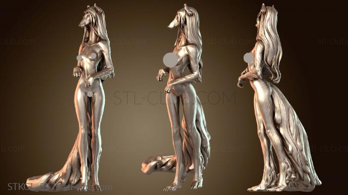 Статуэтки девушки Борзая