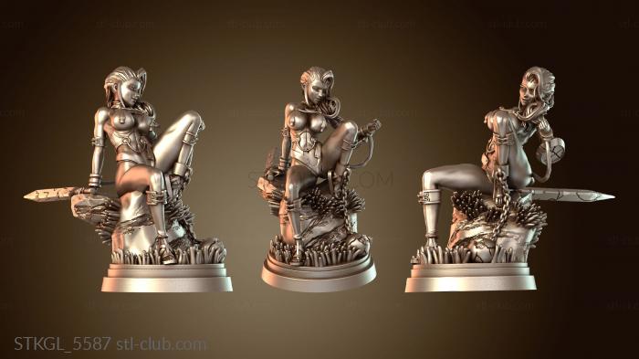 Статуэтки девушки Бранвен Мощный