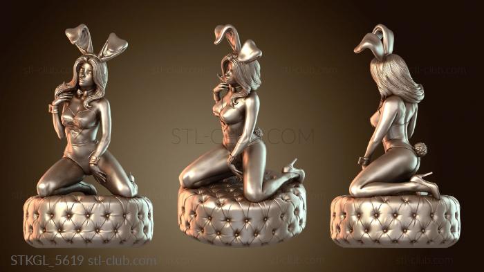 Статуэтки девушки Уникальная девочка-кролик