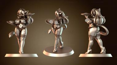 3D модель Кошка-горничная А (STL)