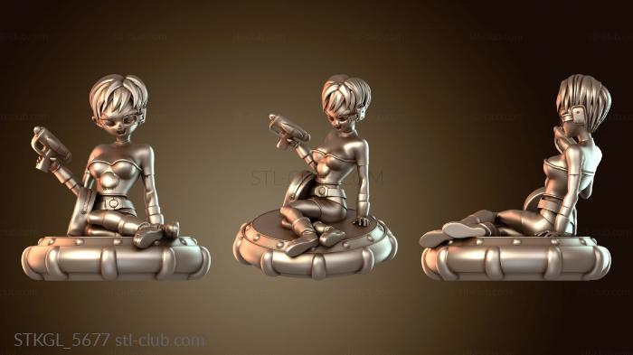 Статуэтки девушки Чилай с бластером