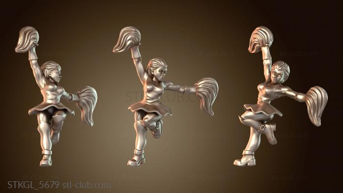 Статуэтки девушки Лидер группы поддержки Радостный