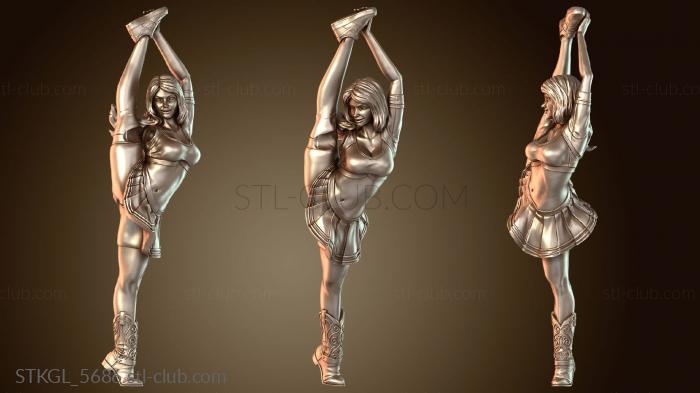 Статуэтки девушки Чирлидеры запрашивают топ-костюм