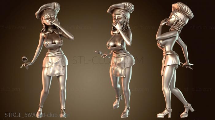 Статуэтки девушки Шеф-повар