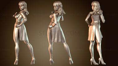 3D модель Китайское платье для девочки, одетой в декоративное платье (STL)