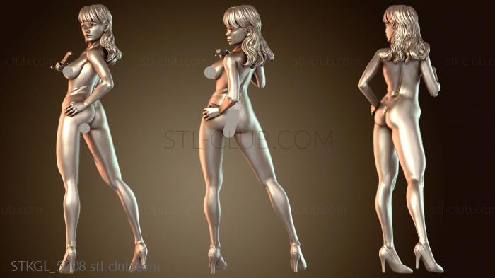 Девушка в китайском платье голая