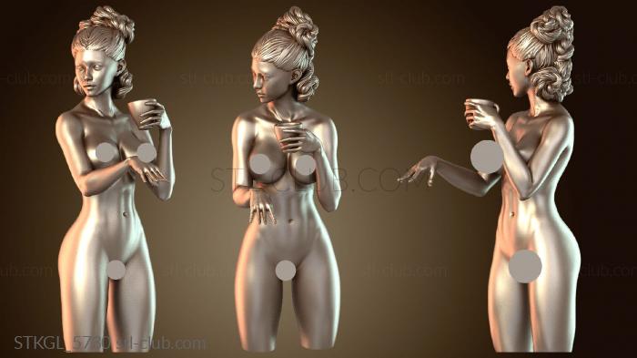 Статуэтки девушки Классический женский бархат