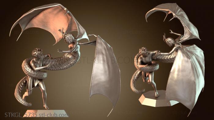 Статуэтки девушки Она свернулась спиралью