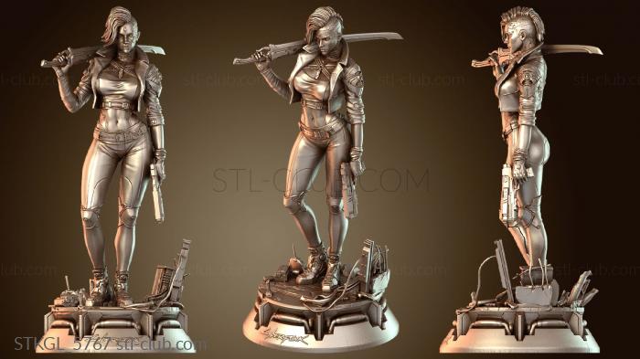 Статуэтки девушки Киберпанк Вайфу SFW