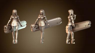 3D модель Киберпанк Био Электрик Ученый (STL)