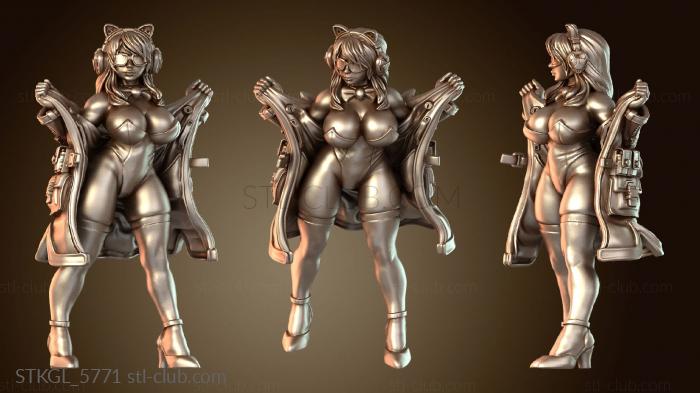 Статуэтки девушки Киберпанк Опасные Девушки Цыганка Тринадцать