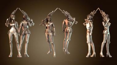 3D модель Киберпанк Никс Робот (STL)