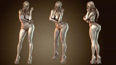 3D модель Танцовщица Женщина Элегантная (STL)