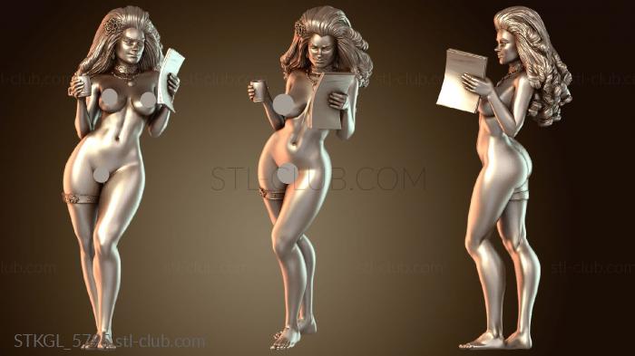 Статуэтки девушки Дарья и сообщение NSFW