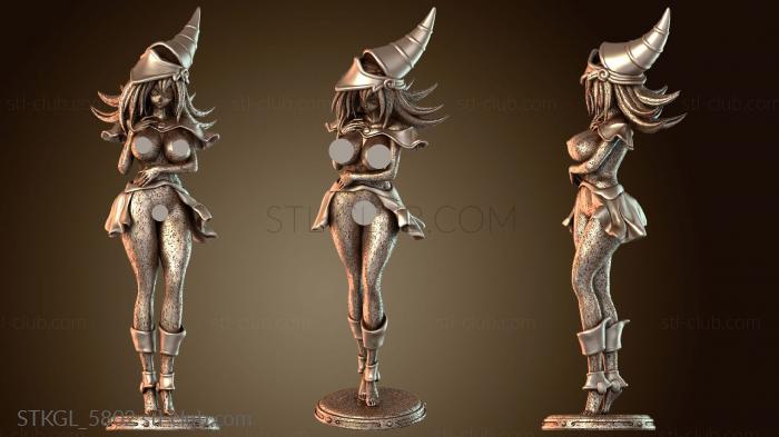 Статуэтки девушки Девушка-волшебница Тёмного Мага DM Обнажённая Изящная