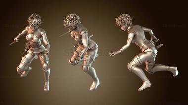 3D модель Демоническая Разбойница-новичок, скрывающаяся женщина (STL)