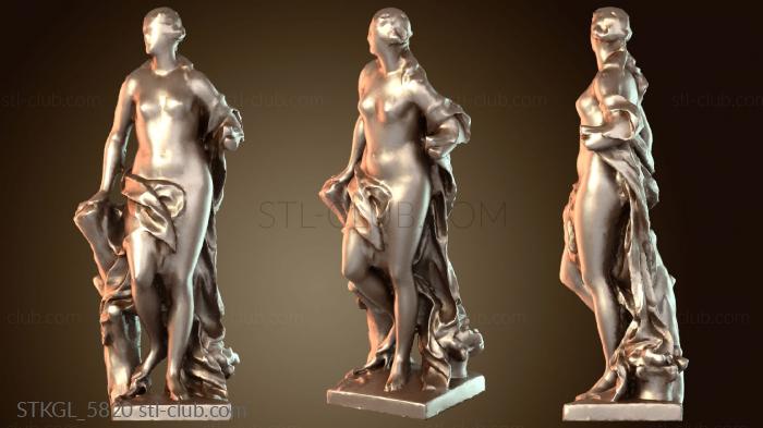 Статуэтки девушки Диана Лувр Музей Помона