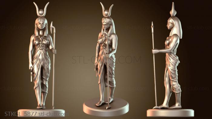 Статуэтки девушки Статуя египетской богини Исиды