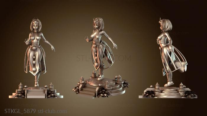 Статуэтки девушки Египетская принцесса и Красный шпион