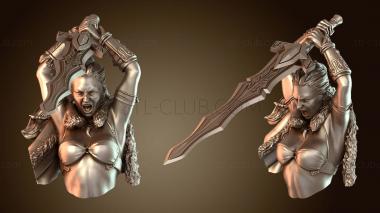 3D модель Фэнтези Бюст Таал (STL)