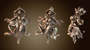 3D модель Королевы фэнтези Королева ведьм Грациозная (STL)