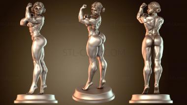 3D модель Женщина-строитель (STL)