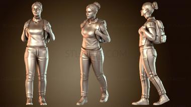 3D модель Женщина-гражданка, пылкая (STL)