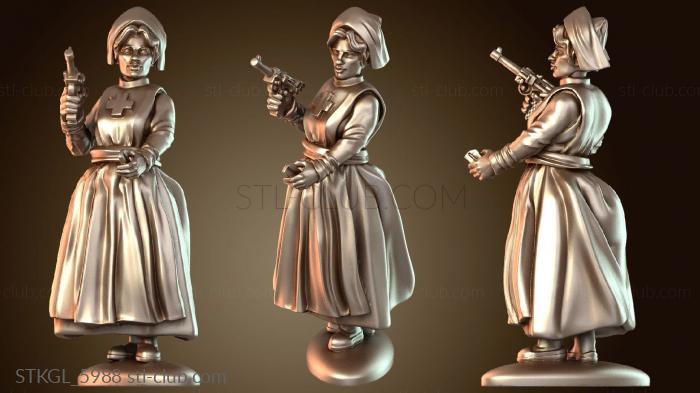 Статуэтки девушки Чистый полевой госпиталь