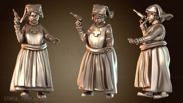 Статуэтки девушки Полевой госпиталь занят