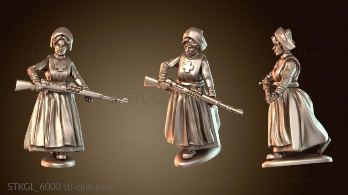 Статуэтки девушки Комплект полевого госпиталя