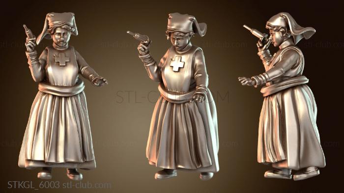 Статуэтки девушки Минимальный полевой госпиталь