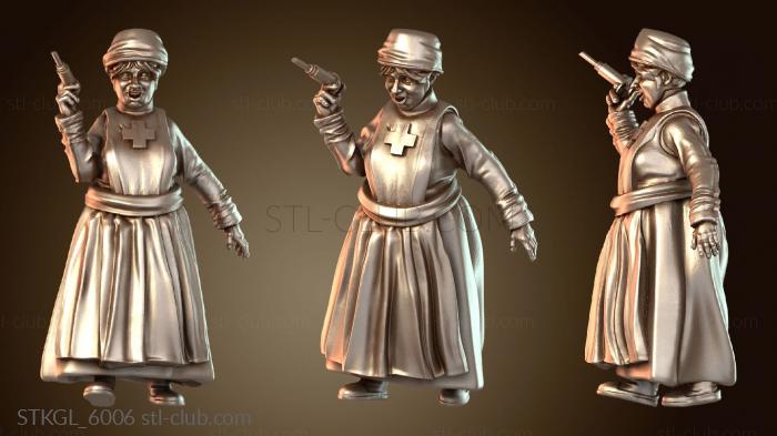 Статуэтки девушки Удалённый полевой госпиталь