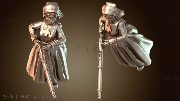 Статуэтки девушки Работа полевого госпиталя