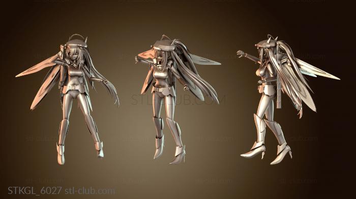 Статуэтки девушки Летающий элитный шест и Астрея