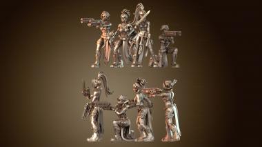 3D модель Летающий элитный меч и сержант-разведчик (STL)